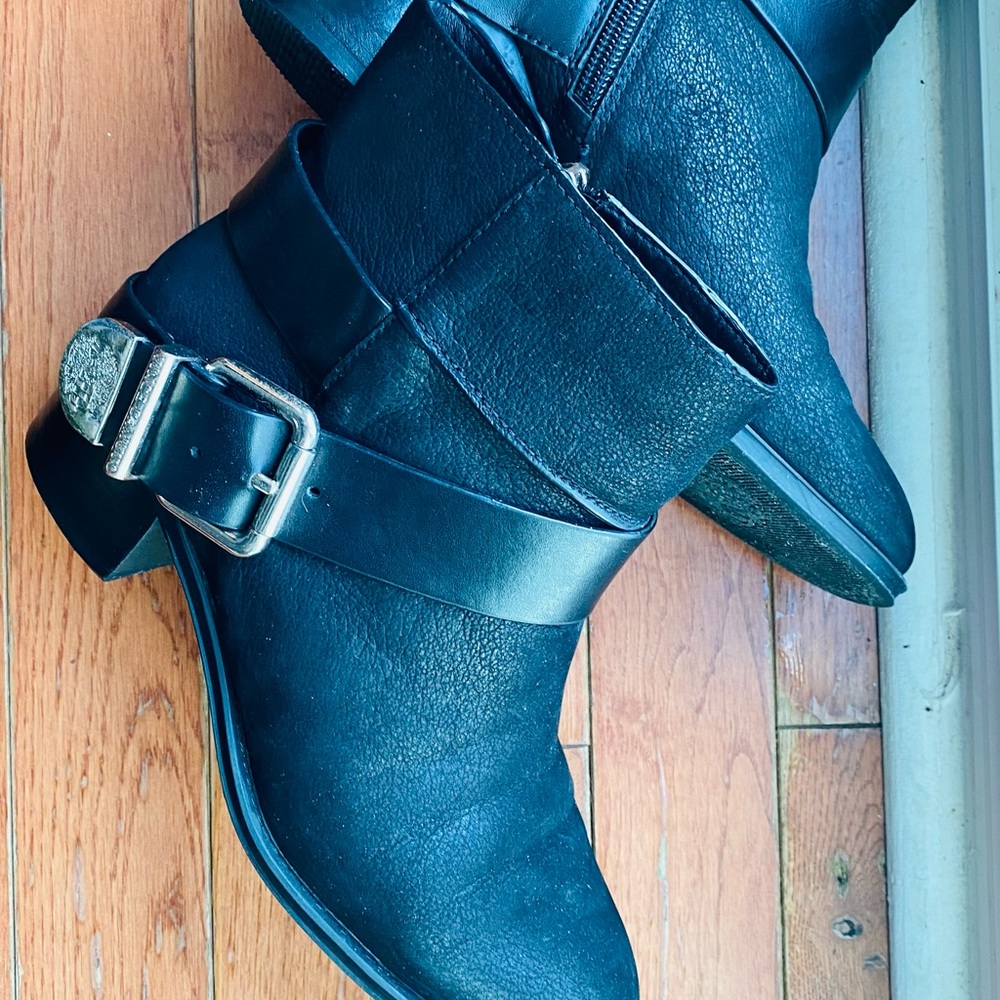 Vince Camuto Romeo Boots with Golden Buckle